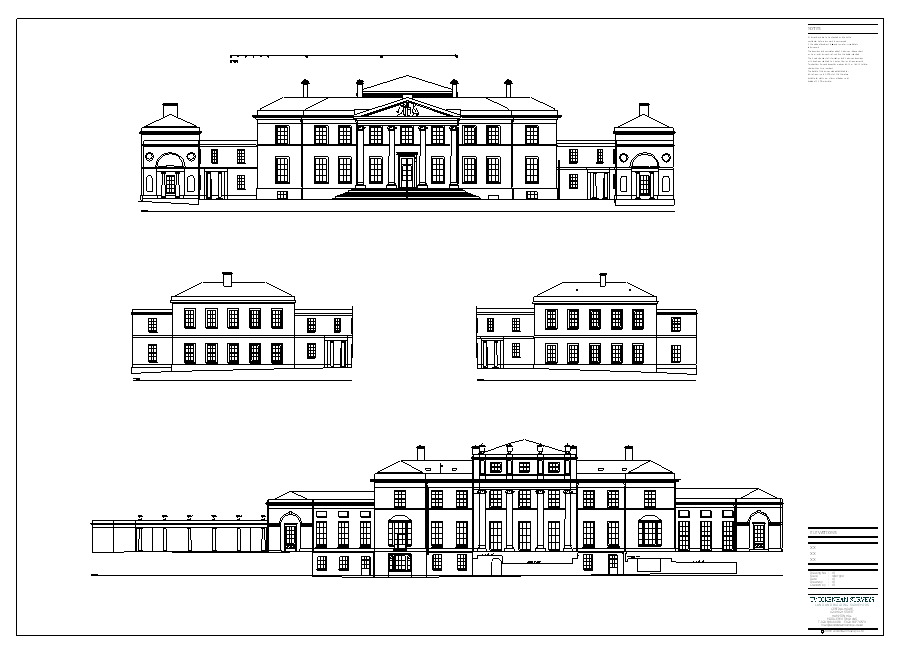 land and building survey of a stately home