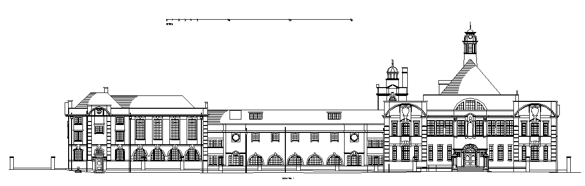 building floor plans of a school in East London