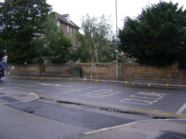 Land survey and elevations of a pub in Kingston