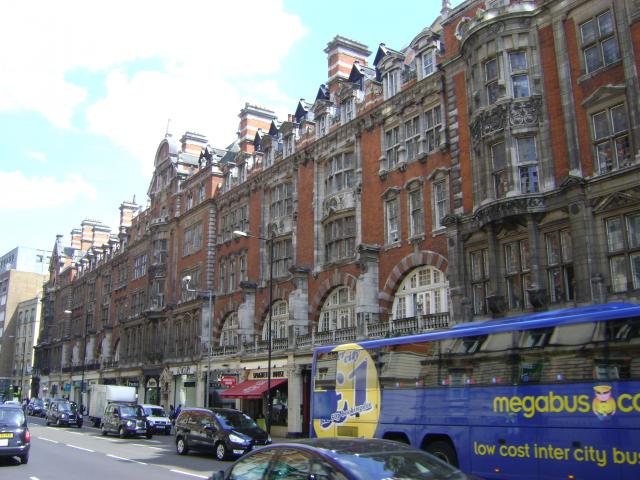 Floor plans and elevations of a retail and resedential building in Knightsbridge