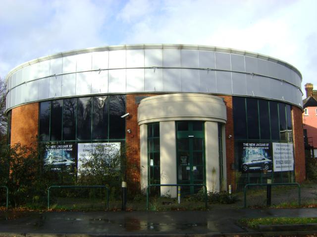 Floor plans, elevations and sections of a car showroom in Walton on Thames