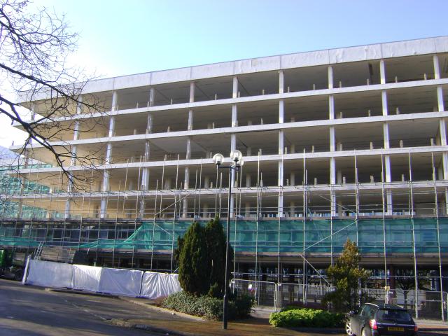 Land survey and context elevations of offices in Harrow