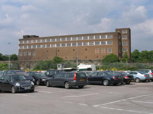 Land survey and context elevations of a car park near Earls Court