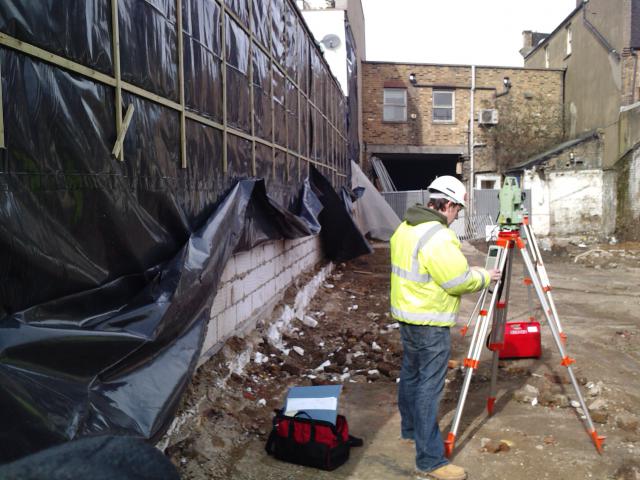 Floor plans and elevations and setting out at a pub in Wandsworth