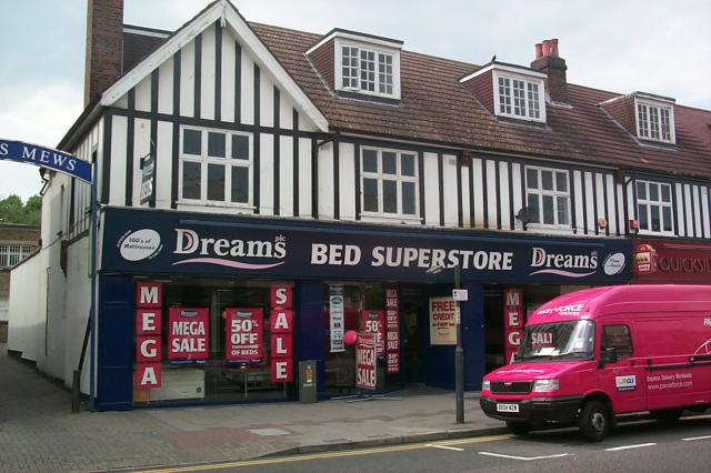 Floor plans and elevations of a shop in Orpington